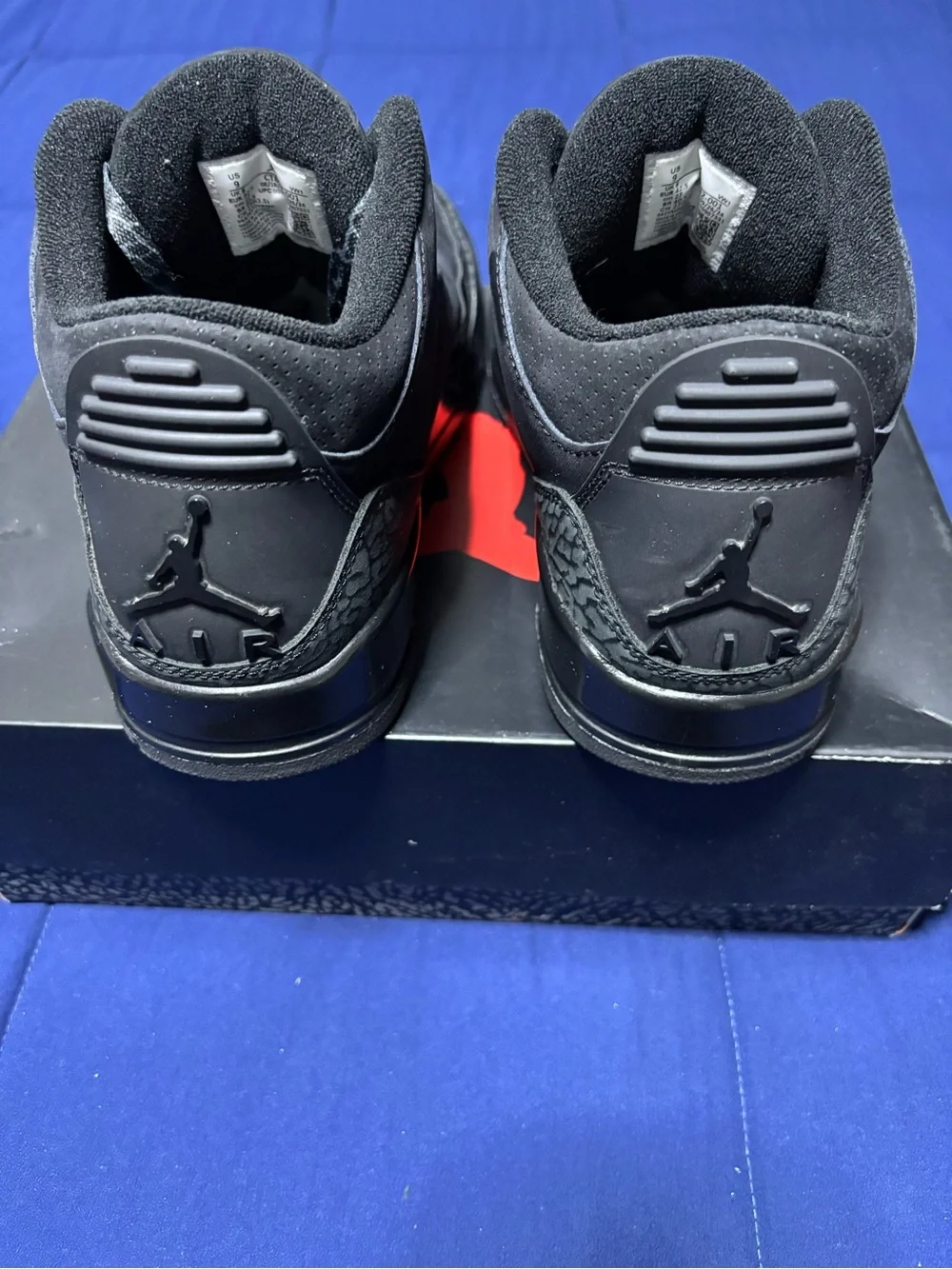 Jordan 3 Retro Black Cat 2025 Size 9